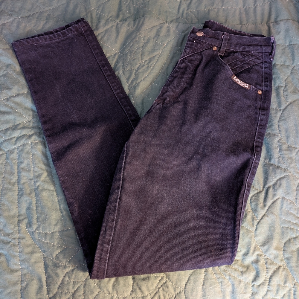 High Rise Women's Blue Jeans - 13" Waist